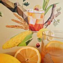 Bourbon Sour Cocktail Art Print — 12 × 12 in