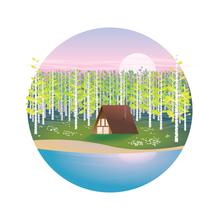 Cabin in Spring Art Print — 8 × 10 in