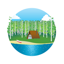 Cabin in Summer Art Print — 8 × 10 in