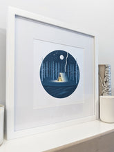Cabin in Winter Art Print — 8 × 10 in