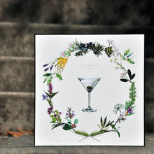 Gin Martini Cocktail Art Print — 12 × 12 in