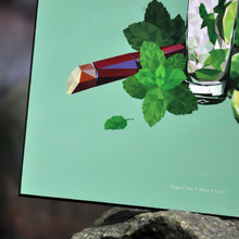 Mojito Cocktail Art Print — 12 × 12 in
