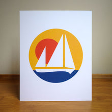 Sailing at Sunset Art Print — 8 × 10 in