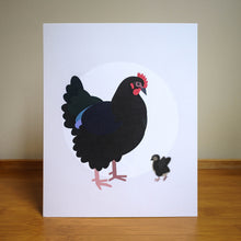 Audrey & Bee, Australorp Chicken Art Print — 8 × 10 in