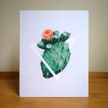 Prickly Pear Cactus Art Print — 8 × 10 in