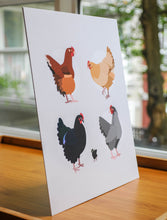 The Ladies Chicken Art Print — 8 × 10 in