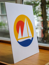 Sailing at Sunset Art Print — 8 × 10 in