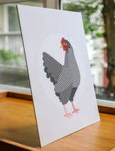 Barb the Barred Rock Art Print — 8 × 10 in