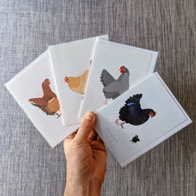 Chicken Greeting Card Set — 4 Blank Cards