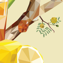 Bourbon Sour Cocktail Art Print — 12 × 12 in